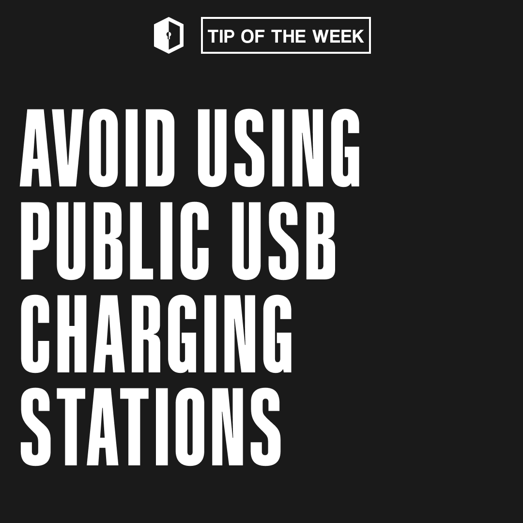 🔌 Cyber Safety Tip of the Week: Avoid Using Public USB Charging Stations! ⚠️📱