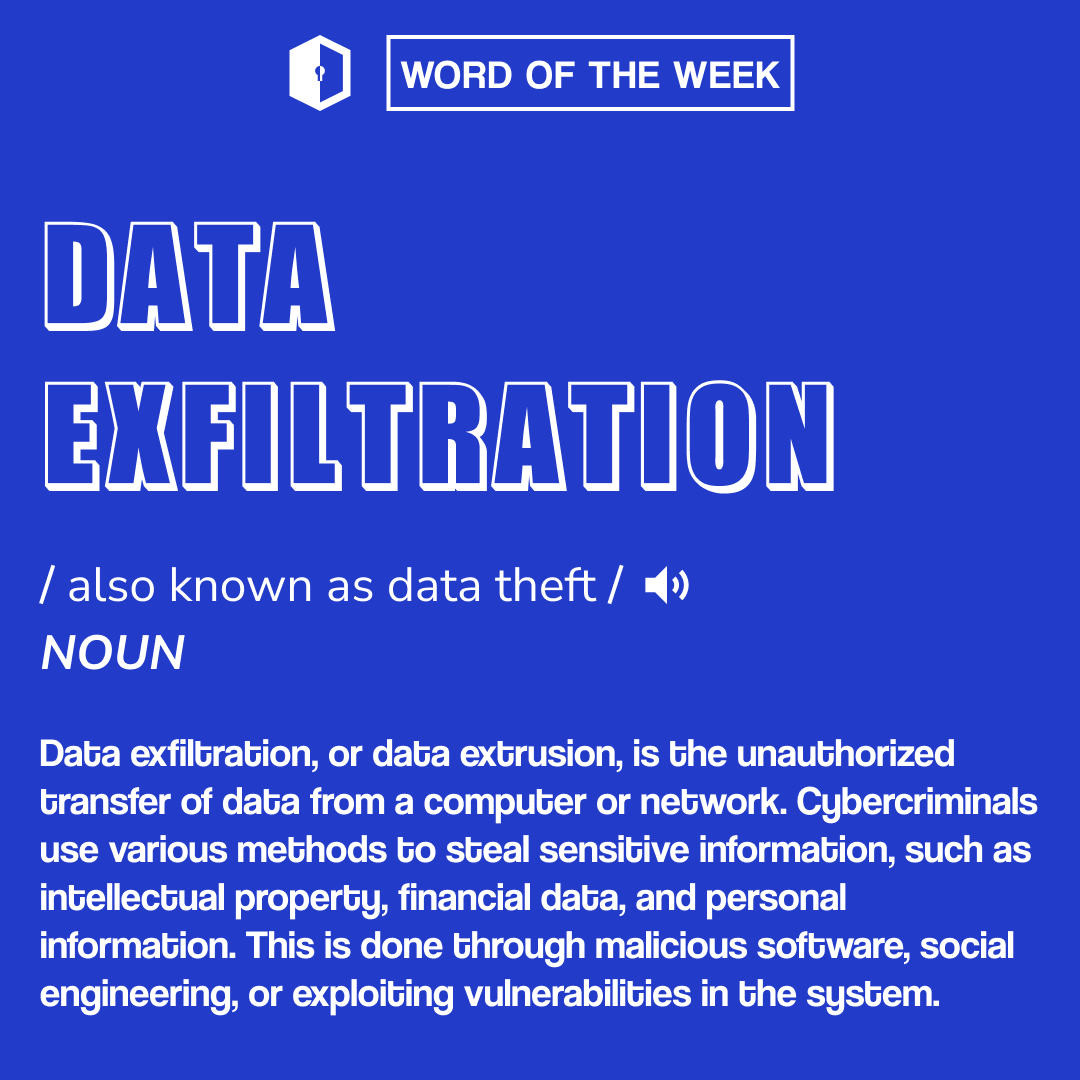 📦 Cyber Security Word of the Week: Data Exfiltration! 📦