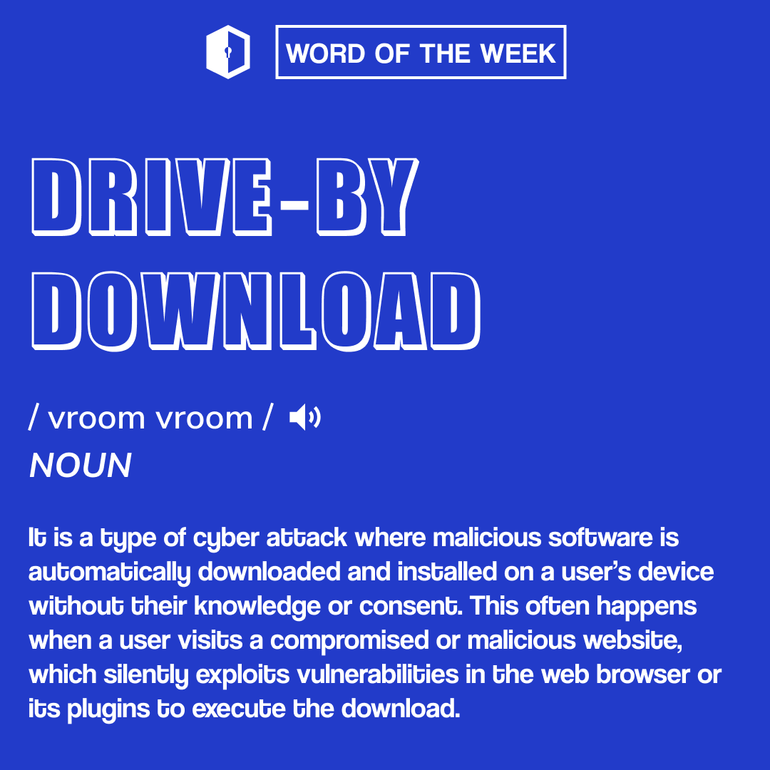 🚗 Cyber Security Word of the Week: Drive-by Download! 🚗